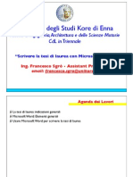 Scrivere La Tesi - Word Prof. Sgry PDF