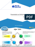 Presentation On Performance of The Bank: Financial Results FY:2012-13