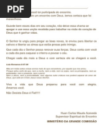 Carta Aos Encontristas