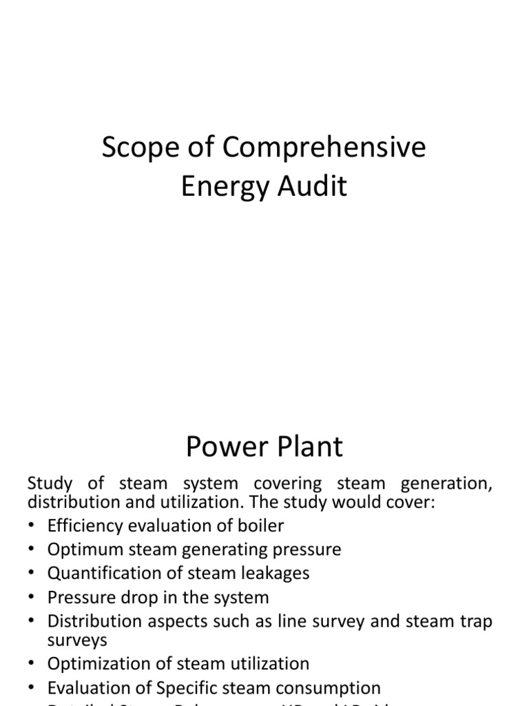 Comprehensive Energy Audit for Power Plants | PDF | Science ...