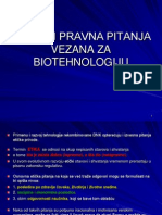 Eticka I Pravna Pitanja Vezana Za Biotehnologiju PDF
