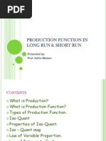 Production Function