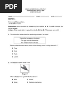 Year 5 Science Test Paper