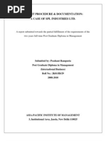 Download Export Procedure  Documentation in an Apparel Export House by Prashant Rampuria SN18330171 doc pdf