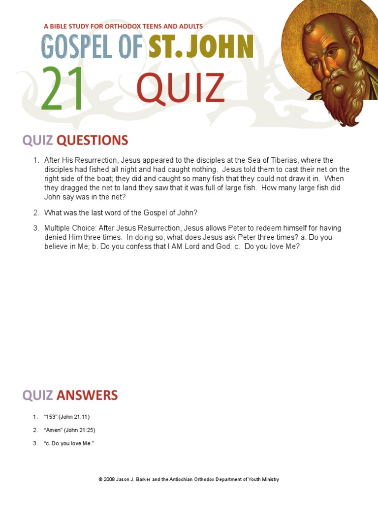 21quiz PDF | PDF | Religion & Spirituality