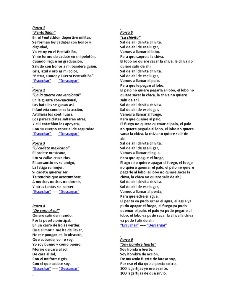 Porras Militares Para Correr - abstractor
