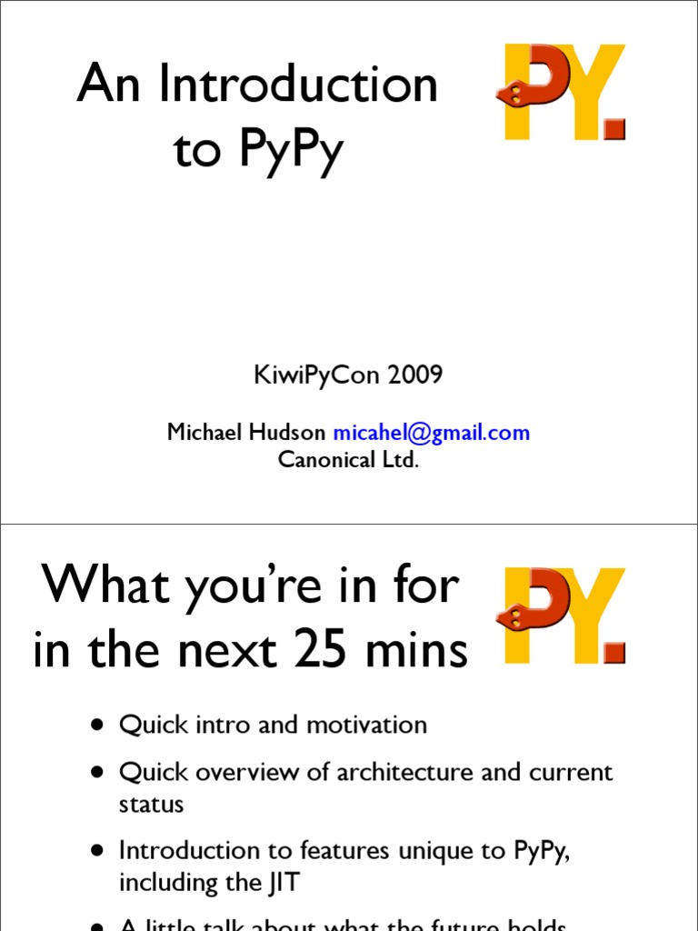 pypy.pdf | Python (Programming Language) | Software