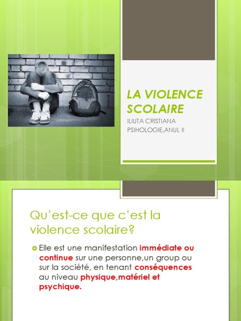 la violence scolaire.ppt