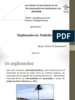 Presentacao Trabalho 1 - Argilosolos