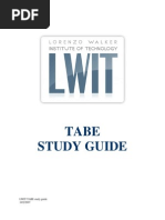 Download Tabe Study Guide by LWIT SN18334807 doc pdf
