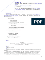 HOTĂRÂRE NR 884 Din 13 Septembrie 2001 Regulamentului de Punere În Aplicare A Dispoziţiilor Legii Educaţiei Fizice Şi Sportului NR - 69 Din 2000 PDF