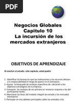 10.- La incursión de los mercados extranjeros