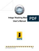 Intego Washing Machine User's Manual