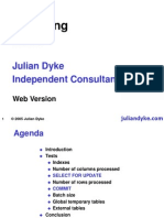 Reducing Redo: Julian Dyke Independent Consultant