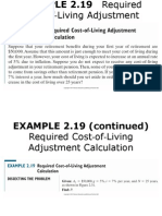 Cost of Living Adjustment Calculation