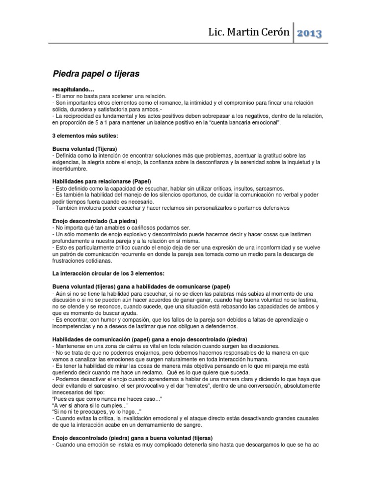 Piedra Papel o Tijeras | PDF | Ira | Estrés (biología)