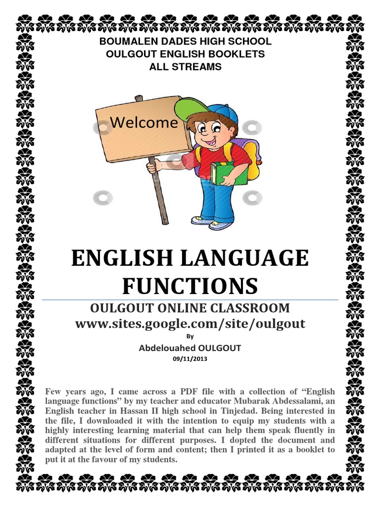 English Language Functions | PDF | English Language