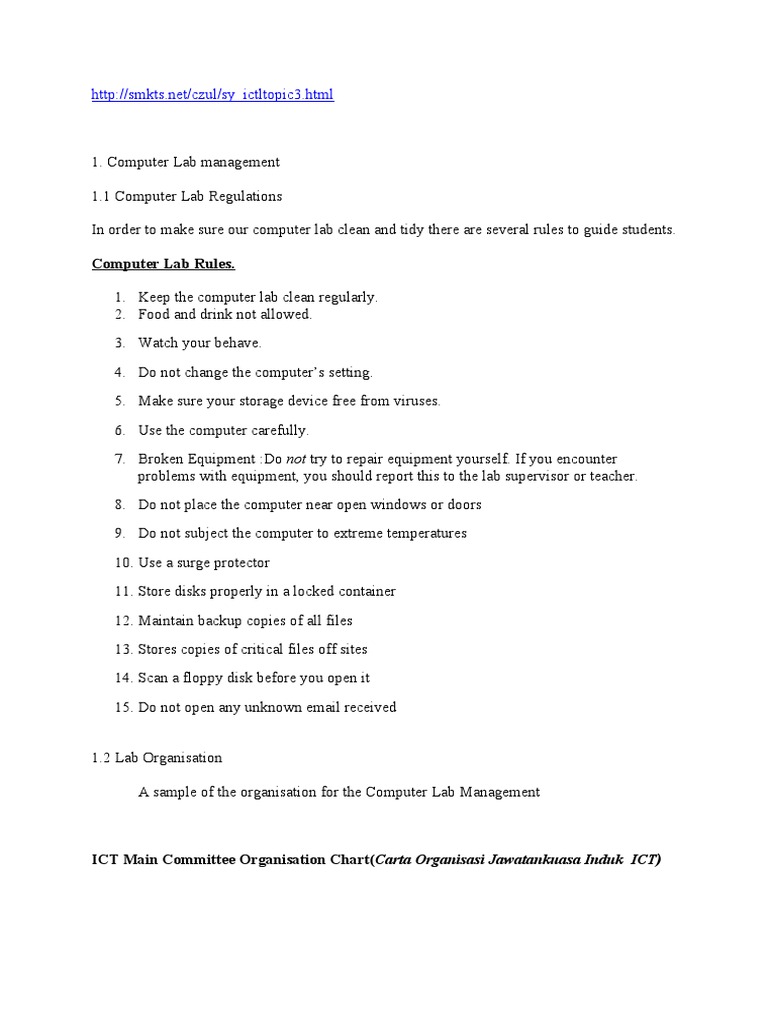 Computer Lab & Hardware Guide | PDF