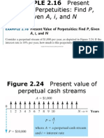 Value of Perpetuities: Find P, Given A, I, and N