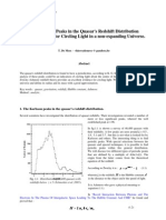 The Karlsson Peaks in The Quasar's Redshift Distribution As An Indication For Circling Light in A Non-Expanding Universe.