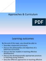 Chapter 3 Approaches & Curriculum