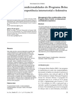 A Gestão Das Condicionalidades Do Programa Bolsa Família - Uma Experiência Intersetorial e Federativa PDF