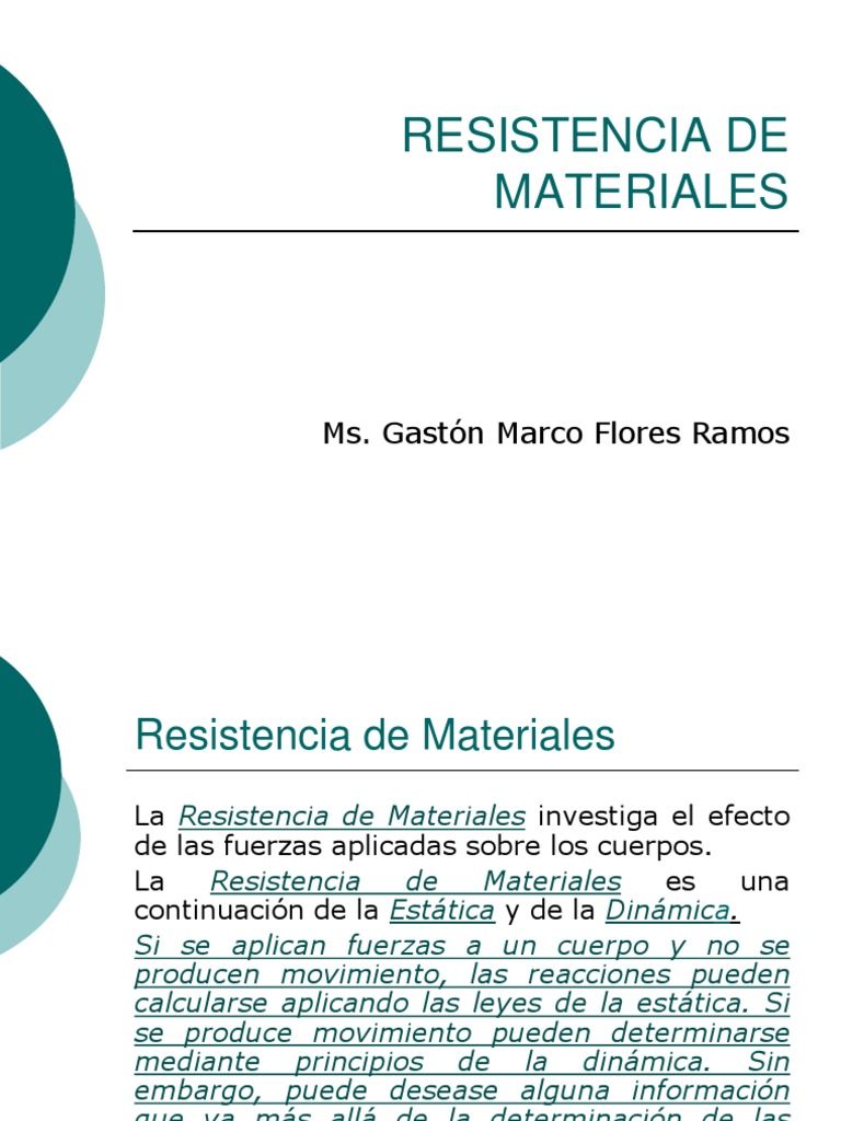 Resistencia de Materiales | PDF | Resistencia de materiales ...