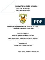 Tesis Empresas y Empresarios Agricolas en El Valle de Culiac PDF