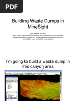 Building Waste Dumps in MineSight