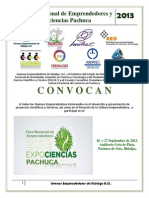 5to Foro Nacional de Emprendedores y Expociencias Pachuca 2013