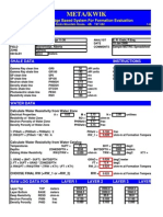 calculate petrophysic value