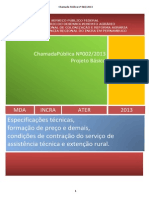 Projeto Basico Chamada Publica N 002 2013