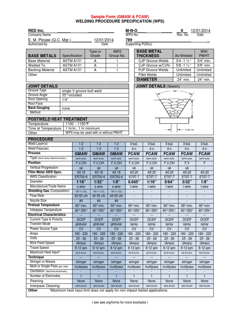 document form 35 FCAW.pdf GMAW WPS Multi document form 35 FCAW.pdf GMAW WPS Multi