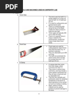 Essential Carpentry Tools Explained | PDF | Industrial Processes | Wood