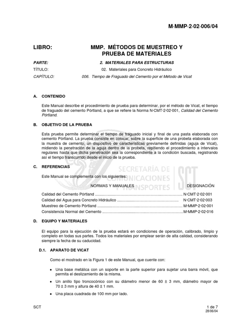M MMP 2 02 006 04 | PDF | Cemento | Tornillo