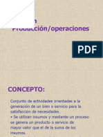 FUNCION producción y operaciones