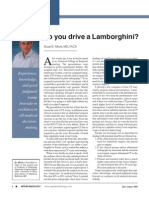 Applied Radiology Editorial- Do You Drive a Lamborghini?