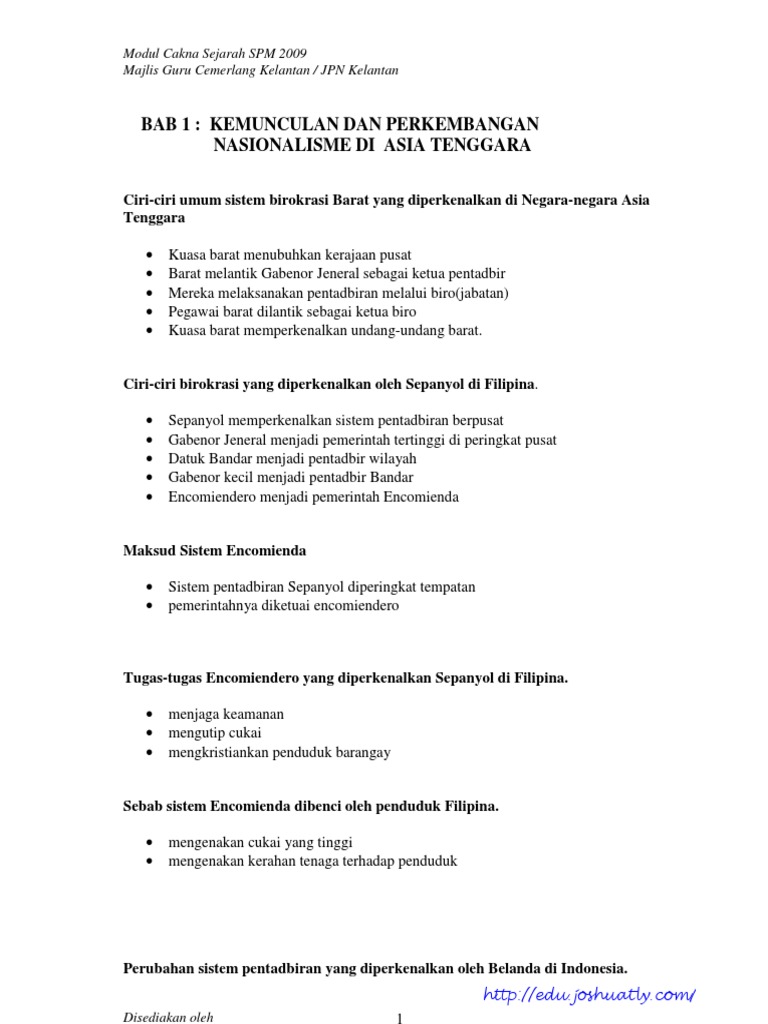 Nota Padat Sejarah Tingkatan 5 .pdf