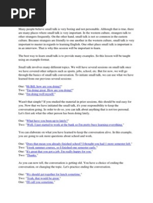 Small Talk.docx