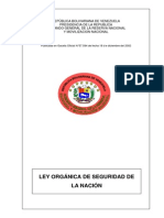 Ley Organica Seguridad Nacion