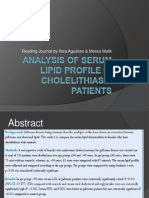 Analysis of Serum Lipid Profile in Cholelithiasis Patients