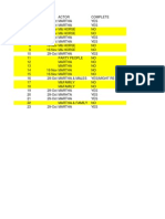 Updated Shooting Schedule