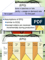 Economic Production Quantity (EPQ)