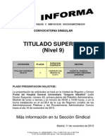 Bases Convocatoria Tit Sup HGUGM 11-11-2013