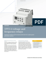 SENTRON - 5TT3 4 Voltage and Frequency Relays PDF