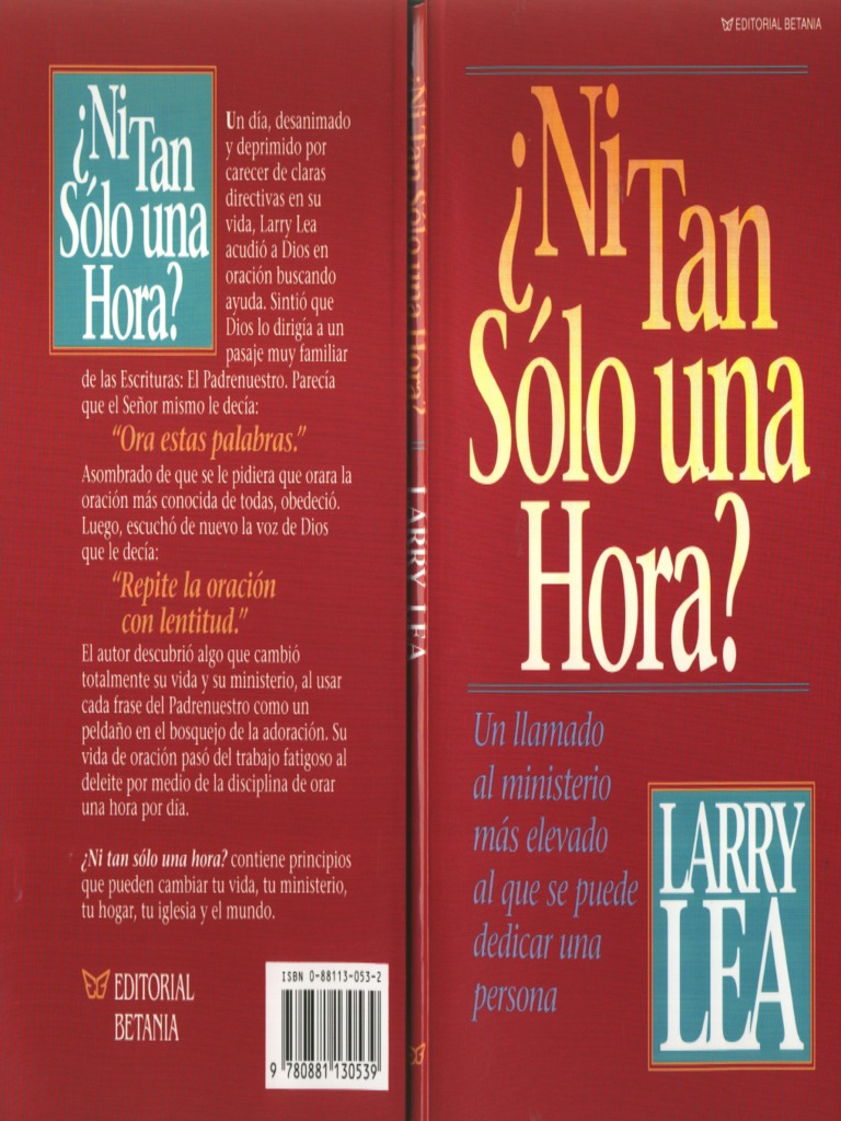 Larry Lea - Ni Siquiera Una Hora | PDF
