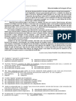 Ficha de Trabalho2 de Português 10 Ano