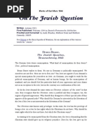 On The Jewish Question by Karl Marx PDF