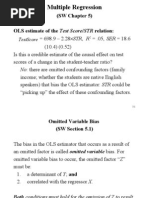 Introduction To Econometrics - Stock & Watson - CH 5 Slides