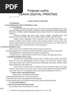 Download proposal usaha Digital Printingdocx by MMaulana Iskandar Zulkarnain SN183536275 doc pdf